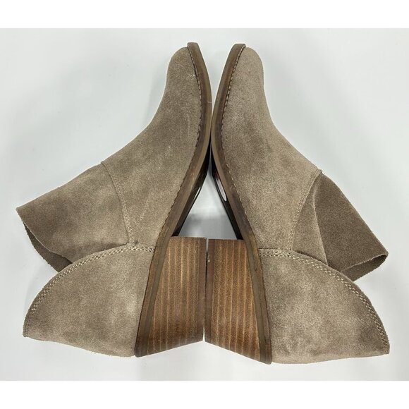 Lucky Brand Fahmida Ankle Boots Booties Brown Suede Women’s 7.5 Tan Casual - Picture 7 of 8